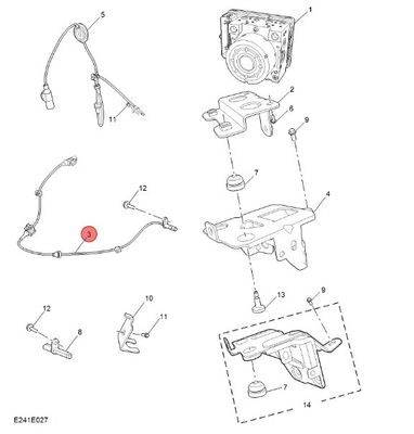 Fahrzeugteile Fahrzeughinterste ABS Radgeschwindigkeitssensor Drahtgurt für I6/EI6 OEM NO 10136734