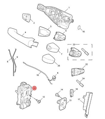 Linkser Vordertürverschluss Aktuator Autoschloss für MG6/Roewe550 10013911 OE NO. Superior