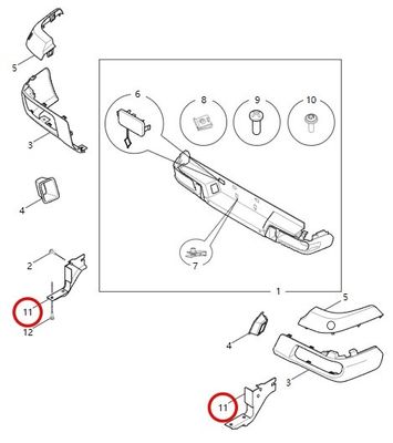 Eisen-Rückstoßfängerhalter für T60/T70/T90/T90EV C00062213 Langlebig und leicht
