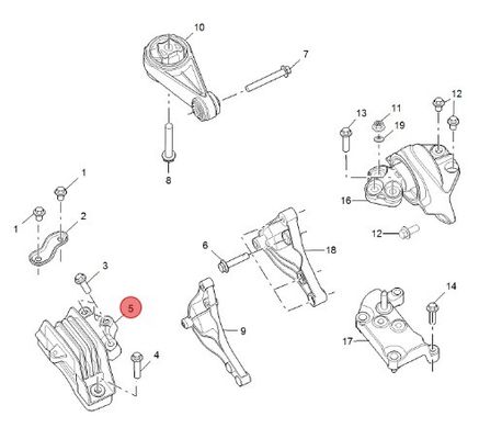 MG GS Motor Montage Unterstützung OEM 30064476 für Leistung und einfache Installation