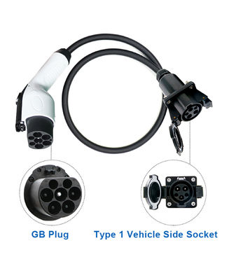 90% EV Type1 Type2 GB/T Adapter 32A 1Phase 3 Phase Schuko für das Aufladen von Elektroautos