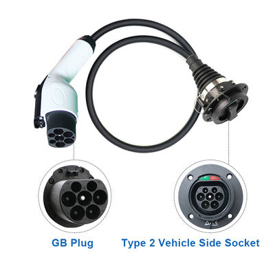 90% EV Type1 Type2 GB/T Adapter 32A 1Phase 3 Phase Schuko für das Aufladen von Elektroautos