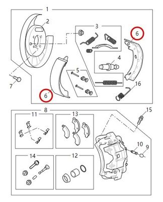 Automobilteile Handbremsbelag für A80/RV80B/V80 OEM-Nr. C00013527