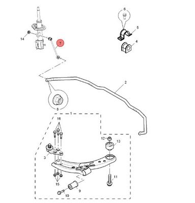 Scap Auto Auto Ersatzteile Aufhängungssystem Stabilisator Bar Link für MG3/MG3-14/MG3-16 30003601