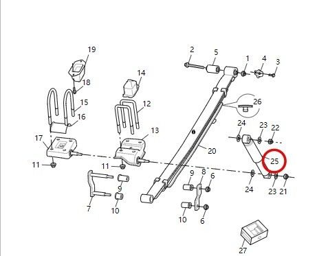 2019- Maxus T60/T70/T90 Fahrzeugrücken Stoßdämpfer Stahl Aufhängung C00061454 C00303638
